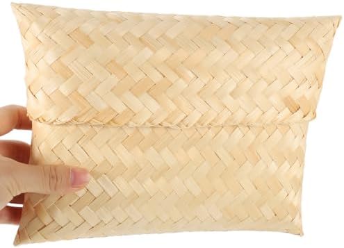 Hand Woven Gift Basket Organizer Box for Tea and Skincare