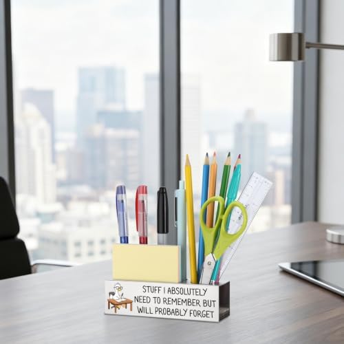 Vivopisew Funny Coworker Gift Pencil Holder for Desk, Stainless Steel