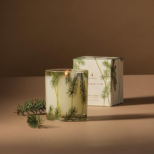 Thymes Frasier Fir Pine Needle Candle – Holiday Candles for Home