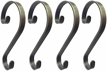 Haute Decor Stocking Scrolls Stocking Hanger - 4 Pack Weathered