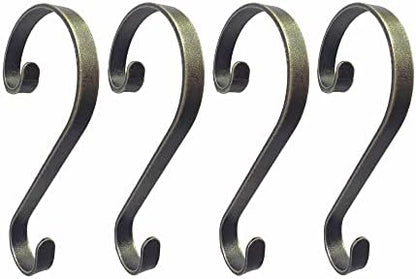 Haute Decor Stocking Scrolls Stocking Hanger - 4 Pack Weathered