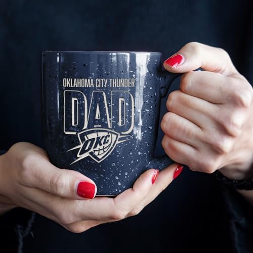 Rico Industries NBA Basketball Dad 16 oz Team Color Laser Engraved