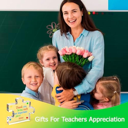 Teacher Appreciation Gifts for Women, Men - Thank You Engraved Acrylic