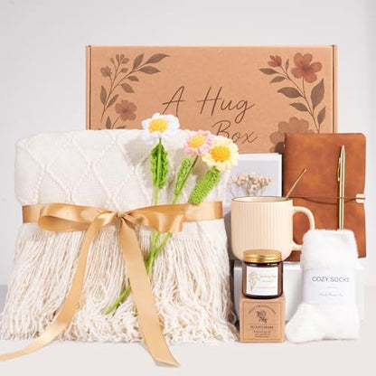 Get Well Soon Self Care Gift Basket for Women, Teacher Appreciation