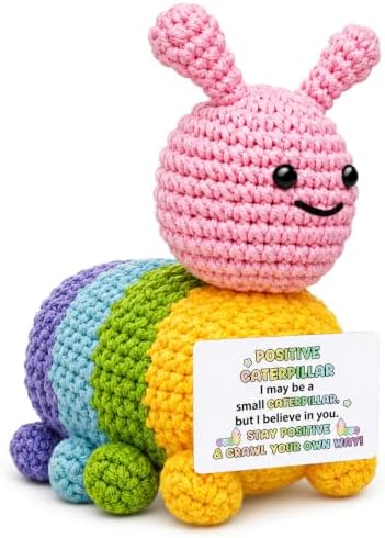 Birthday Gifts for Women Men - Mini Positive Crochet Animals