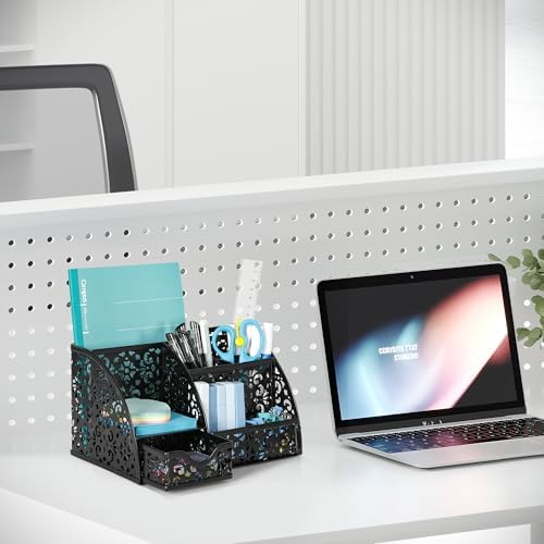 EasyPAG Desk Organizer and Pen Holder for Desk, Mesh Office Supplies