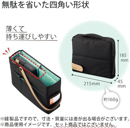 KOKUYO Pencil Case Pouch, Haco-Biz Standing Pen Pouch Bag, Foldable