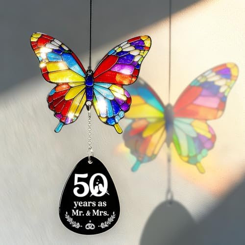 50th Anniversary Wind Chime Gifts, Happy 50th Wedding Jubilee Gifts