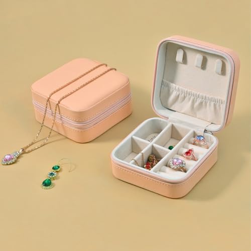 Travel Jewelry Case 2 Pack Mini Travel jewelry Box Portable Organizer