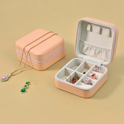Travel Jewelry Case 2 Pack Mini Travel jewelry Box Portable Organizer