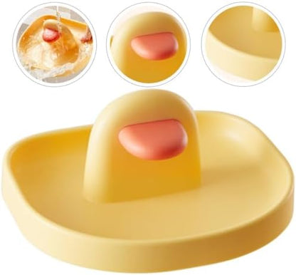 ARTIBETTER Yellow PP Kitchen Pot Lid Holder Stand for Pan Lids and