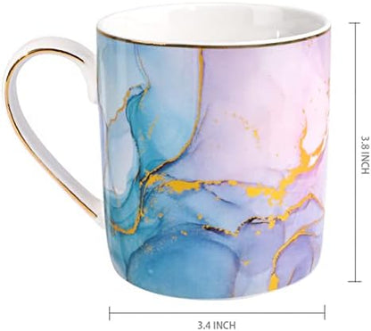 Ceramic Mug, Marble Coffee Water Mug Cup Gift for Christmas Holiday