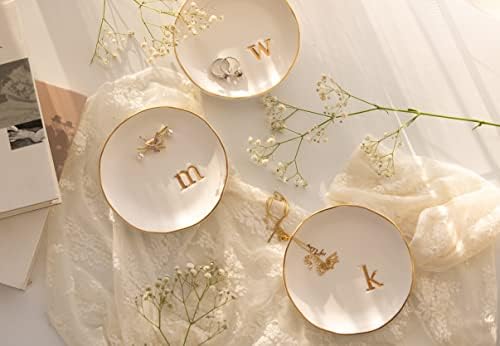COLLECTIVE HOME Ceramic Jewelry Tray, Trinket Dish, Gifts for Women