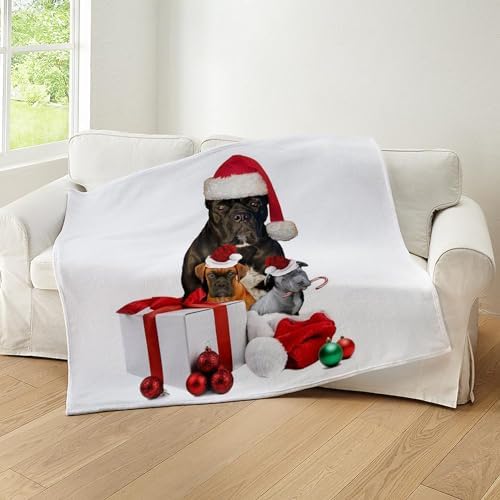 CafePress Christmas Cane Corso Throw Blanket Super Soft Fleece Plush