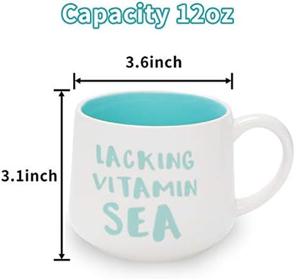 Unicorn Ceramic Cup Hidden 3D Animal Inside Mug(White Unicorn)