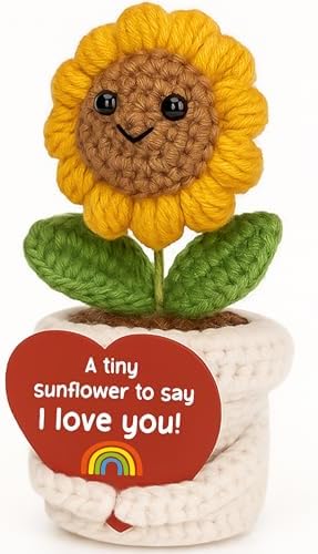 I Love You Crochet Sunflower Gifts For him her Birthday Valentine's