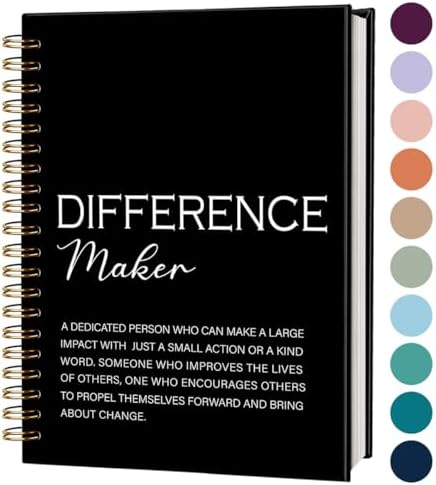 Difference Maker Gift Notebook Journal, Thank You Gifts for Women Men