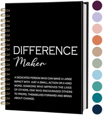 Difference Maker Gift Notebook Journal, Thank You Gifts for Women Men