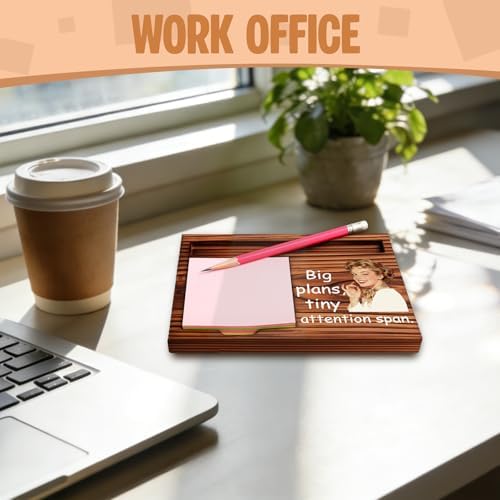 Funny Office Gift for Coworker, Sticky Note Holder Desk Organizer, Big
