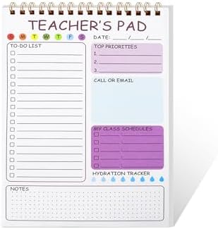Teacher Notepad, Daily To Do List Notepad and Undated Teacher Planner