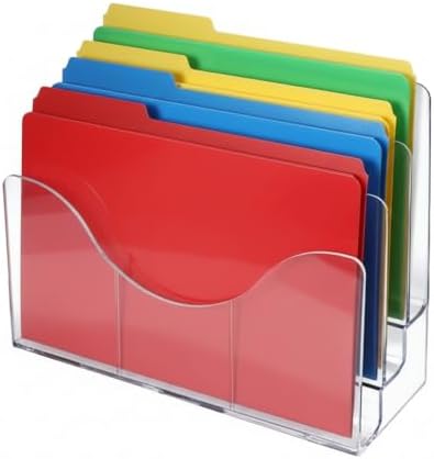 Azar Displays 250099 Three Tier File and Brochure Desktop Wall