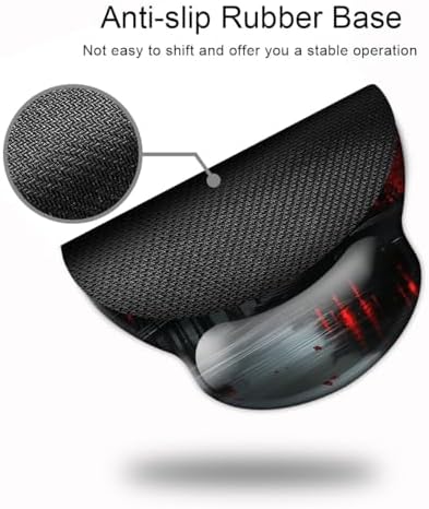 Ergo Comfort Gel Wrist Rest Mouse Pad-Ergonomic Office Mousepad with