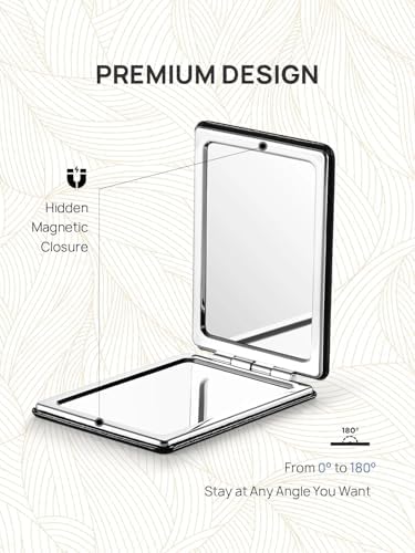 OMIRO Compact Mirror with 3x/1x Magnification, 3.4" Pocket Mirror