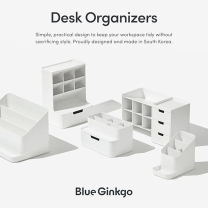 BLUE GINKGO Hive Pen Desk Organizer, Green, Made in Korea