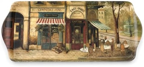 Pimpernel Parisian Scenes Melamine Rectangular Tray – (15.25" x 6.5")