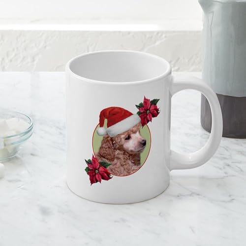 CafePress Christmas Poodle Dog Mugs 20 oz Ceramic Coffee Mega Mug