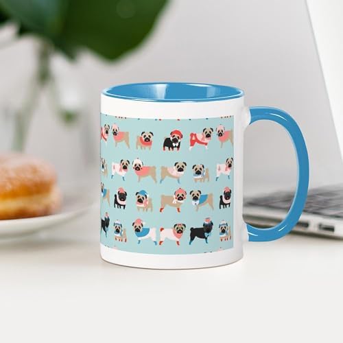 CafePress Winter Pugs Mug 11 oz Mug