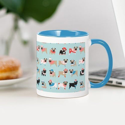 CafePress Winter Pugs Mug 11 oz Mug