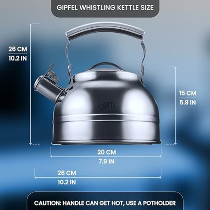 GIPFEL INTERNATIONAL Whistling Tea Kettle Stovetop - Food Grade