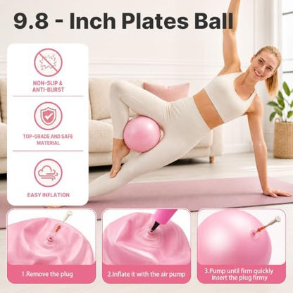 Pilates Kit for Home Workouts - 21 PCS Pilates Equipment Set for Women