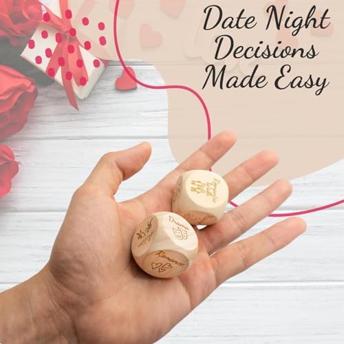 Deluxe Date Night Dice Game – 6 Dice, Decision Coin, Game Board &