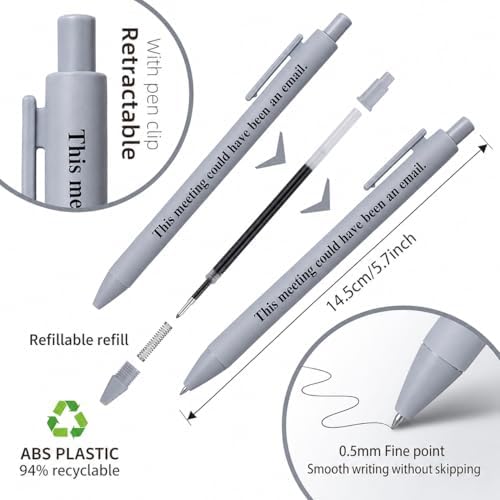 Funny Pens for Adults, 10 Pcs Sarcastic Pens and Coworker Gifts for