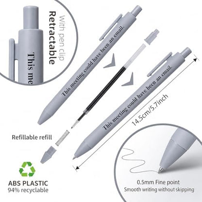 Funny Pens for Adults, 10 Pcs Sarcastic Pens and Coworker Gifts for