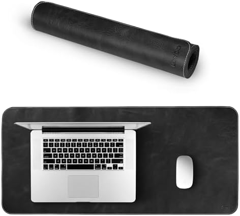 Londo Top Grain Leather Extended Mouse Pad – Large Desk Mat for Office