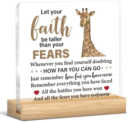Inspirational Giraffe Gifts for Women, Positive Gifts for Giraffe