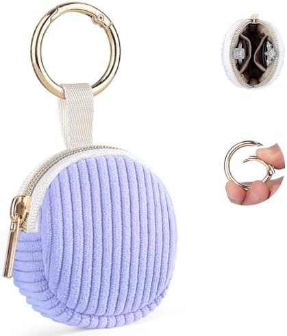 Jewelry Ring Holder Keychain, Travel Jewelry Holder Case, Lilac