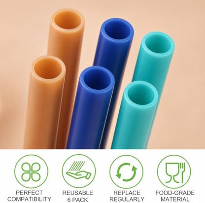 Joshey Replacement Straws for Owala FreeSip 24oz & 32oz, 6 Pack