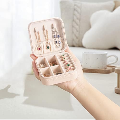 Mini Jewelry Travel Case,Small Jewelry Box,Traveling Jewelry