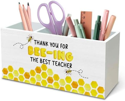 DILSJ Thank You Teacher Gifts Pen Pencil Holder Organizer for Desk