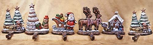Lulu Decor, Cast Iron Combo Decorative Gingerbread Stocking Holders