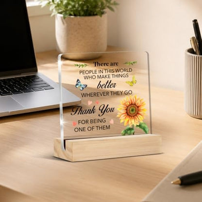 Appreciation Gifts for Women Thank You Clear Desk Decorations