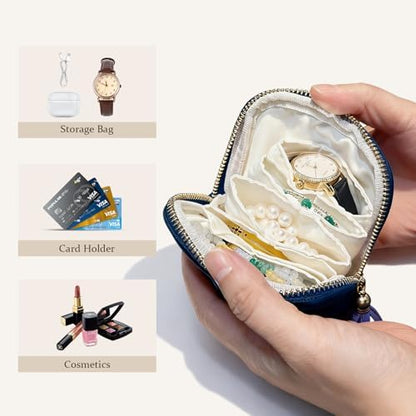 Travel Jewelry Case Organizer for Women Portable Jewelry Box with