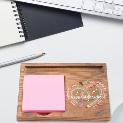 Assistant Director Sticky Note Holder, Inspirational Desk Organizer