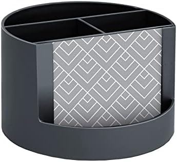 Acrimet Compact Desktop Organizer, 4 Spacious Slots, Round Pencil and