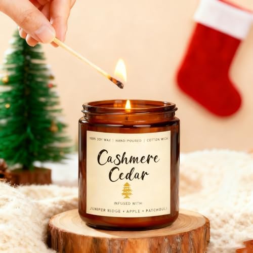 Scented Candle Gift Set for Women – 6 Pack 7oz Winter Scented Soy