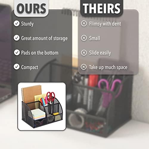 Mr. Pen- Mesh Desk Organizer, Black, Pen Holders Organizers